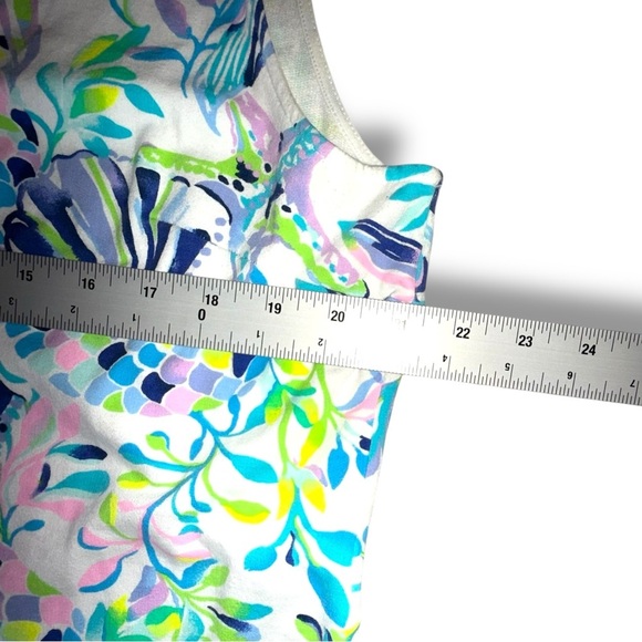 LILLY PULITZER Harper Shift Dress - XXL Resort White Shell Beach - Picture 6 of 13